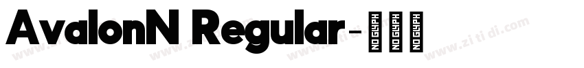 AvalonN Regular字体转换 AvalonN Regular字体转换